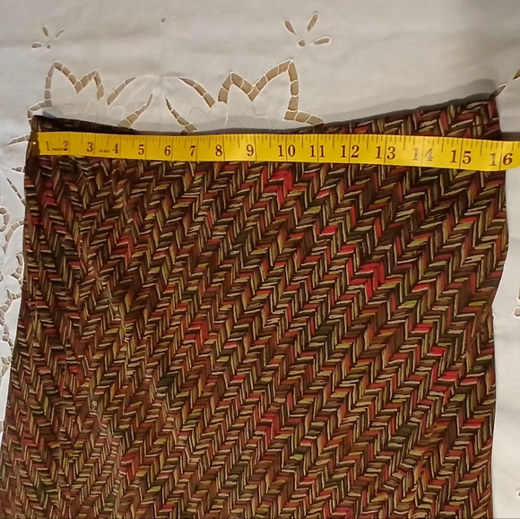 🌾JM Collection Multicolor Patterned A-Line Skirt - Picture 6 of 9